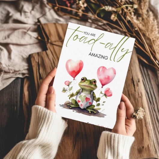You're Toad-ally Amazing | Fun Valentines Day シーズンカード