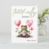 You're Toad-ally Amazing | Fun Valentines Day シーズンカード (スタンド正面)