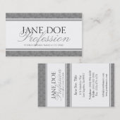 YourJobTitleの原稿の青い大理石のクラシックな白 名刺 (正面/裏面)