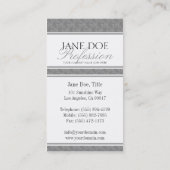 YourJobTitleの原稿の青い大理石のクラシックな白 名刺 (裏面)