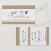 YourJobTitleの原稿暗い金タン 名刺 (正面/裏面)