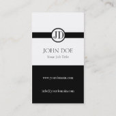 YourJobTitleの吊り下げ式の白 名刺 (裏面)