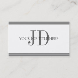 YourJobTitleの白いまたは灰色のストライプ 名刺