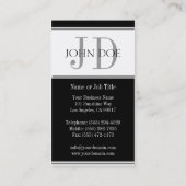 YourJobTitleの白ストライプ色 名刺 (裏面)