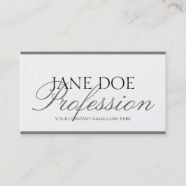 YourJobTitleの銀製の原稿プラチナ紙 名刺