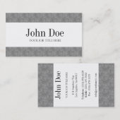 YourJobTitleは白い青い大理石のストライプを織りました 名刺 (正面/裏面)