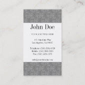 YourJobTitleは白い青い大理石のストライプを織りました 名刺 (裏面)