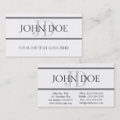 YourJobTitleはW/W Horizを縞で飾ります 名刺 (正面/裏面)