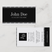 YourJobTitle! 白い 名刺 (正面/裏面)