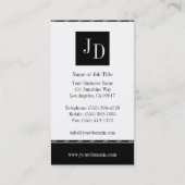 YourJobTitle! 白い 名刺 (裏面)