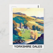 Yourkshire Dalesの風景、ヴィンテージ旅行 ポストカード (正面/裏面)