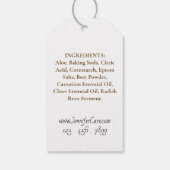 YourLogoHere価格ラベル製品ラベル ギフトタグ (裏面)