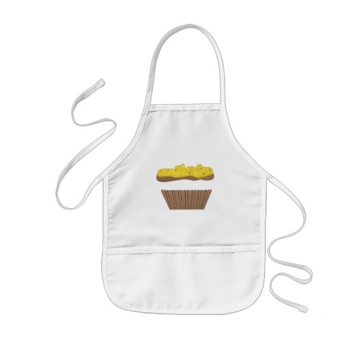 YourNameCupcake 子供用エプロン (正面)