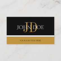 YourProfessionのモノグラムの黒いですかイエロー・ゴールド