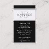 YourProfessionストライプ(W/W) 名刺 (裏面)