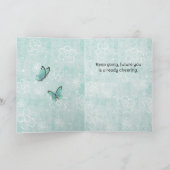 Your're Braver Than You Think Floral Garden カード (内部)