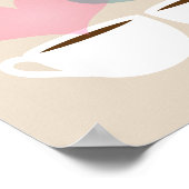 Yours and Mine Coffee Mugs in Love Art Print ポスター (角)