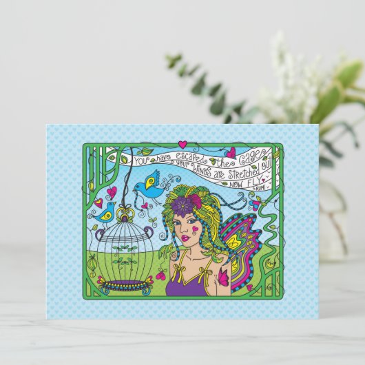 Yourself信じ_Flatカード7" x 5" (スタンド正面)