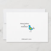 Yourself信じ_Flatカード7" x 5" (裏面)