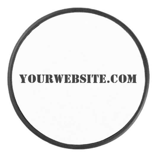 YourWebSite.com アイスホッケーパック (正面)