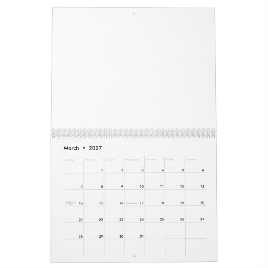 YourWebSite.com カレンダー (3月 2027)