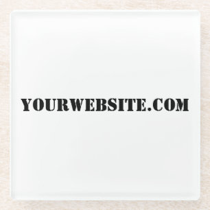 YourWebSite.com ガラスコースター