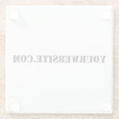 YourWebSite.com ガラスコースター (裏面)