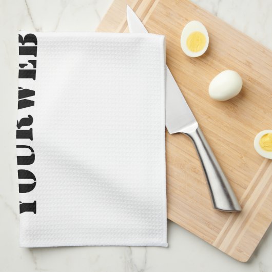 YourWebSite.com キッチンタオル (四つ折り)