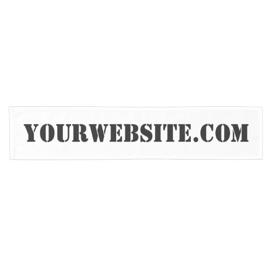 YourWebSite.com ショートテーブルランナー (横)