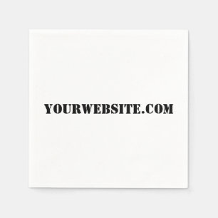 YourWebSite.com スタンダードカクテルナプキン