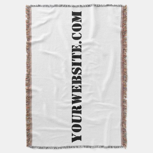 YourWebSite.com スローブランケット (正面縦)