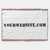 YourWebSite.com スローブランケット (正面)