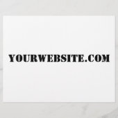 YourWebSite.com チラシ (正面)