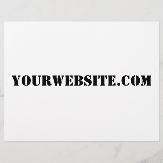 YourWebSite.com チラシ (正面)