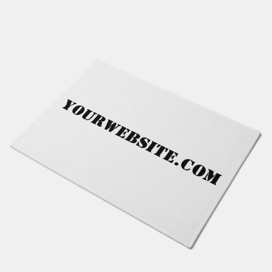 YourWebSite.com ドアマット (アングル)