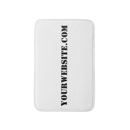 YourWebSite.com バスマット (正面縦)