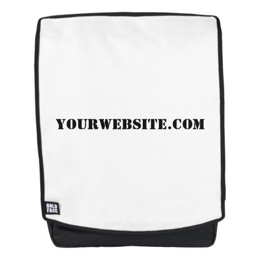 YourWebSite.com バックパック (正面)
