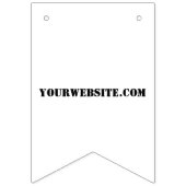 YourWebSite.com バンティングフラッグ (第1の旗)