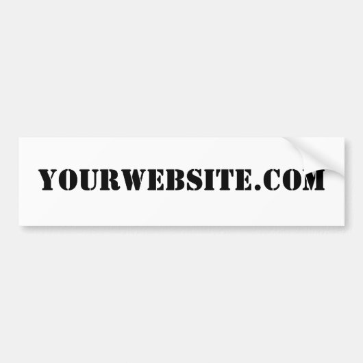 YourWebSite.com バンパーステッカー (正面)