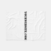 YourWebSite.com フリースブランケット (正面(横))