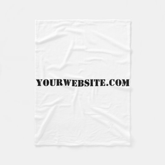 YourWebSite.com フリースブランケット (正面)