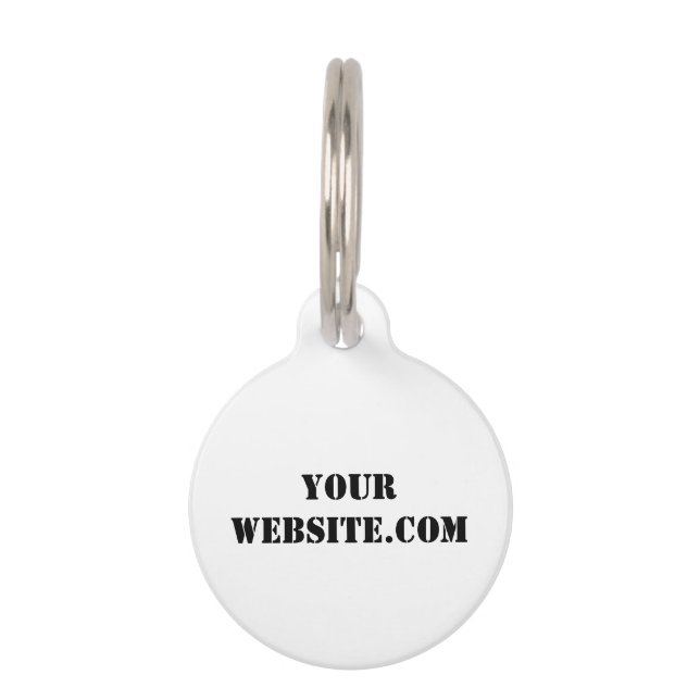 YourWebSite.com ペット　ネームタグ (正面)
