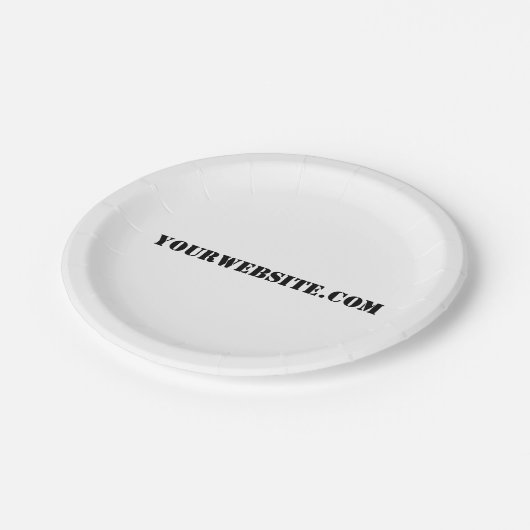 YourWebSite.com ペーパープレート (アングル)