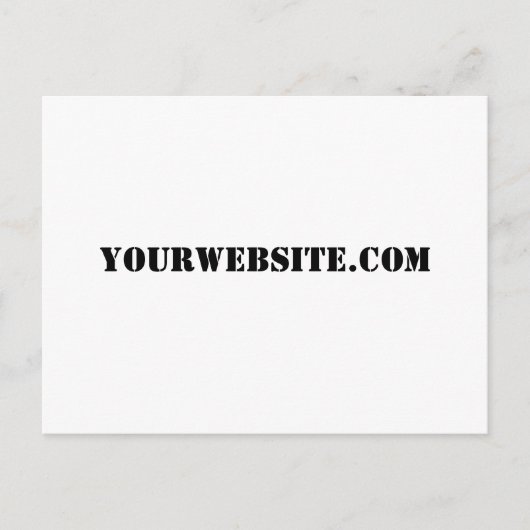 YourWebSite.com ポストカード (正面)