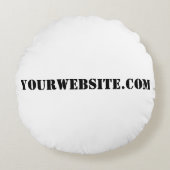 YourWebSite.com ラウンドクッション (正面)