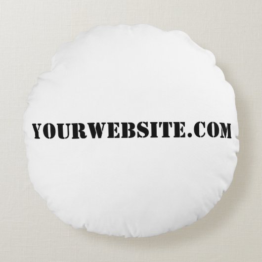 YourWebSite.com ラウンドクッション (正面)