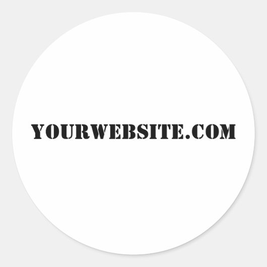 YourWebSite.com ラウンドシール (正面)