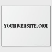 YourWebSite.com ラッピングペーパー (フラット)