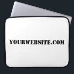 YourWebSite.com ラップトップスリーブ<br><div class="desc">"YourWebSite.com" .comアドレスをくもの巣・アドレスで置き換える。その他のスローガンまたは文字の追加</div>