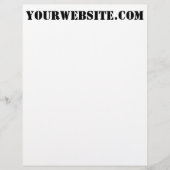 YourWebSite.com レターヘッド (正面)